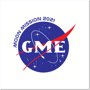 GME Moon Mission 2021 Posters and Art